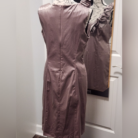 Roulette Tan Shimmer Party Dress - Picture 4 of 16